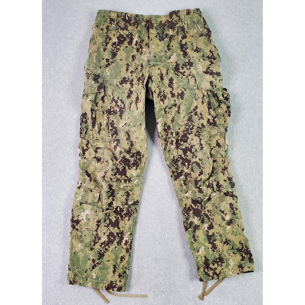 Military Navy Seals NWU Type III Pants Mens 34x31 Green Camo Cargo Med Regular
